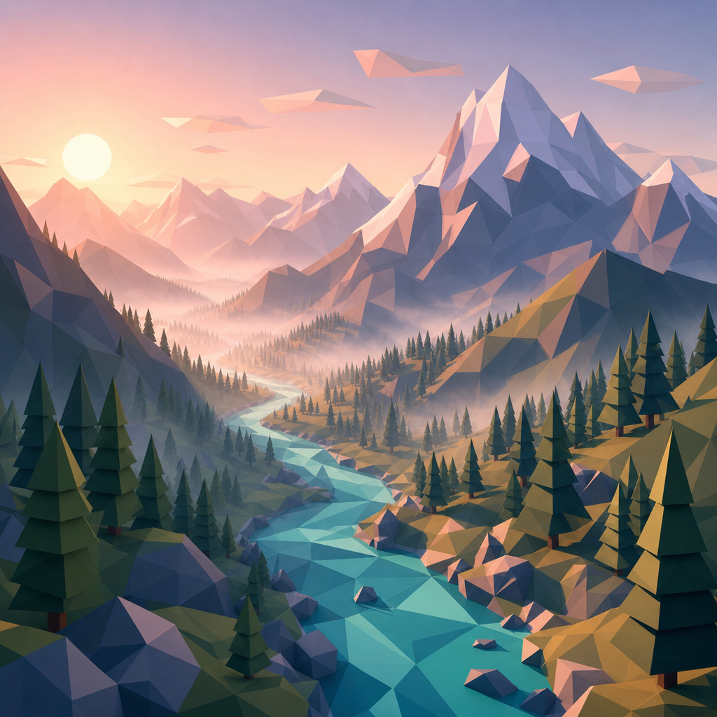 Low Poly 3D Renders: Example 1