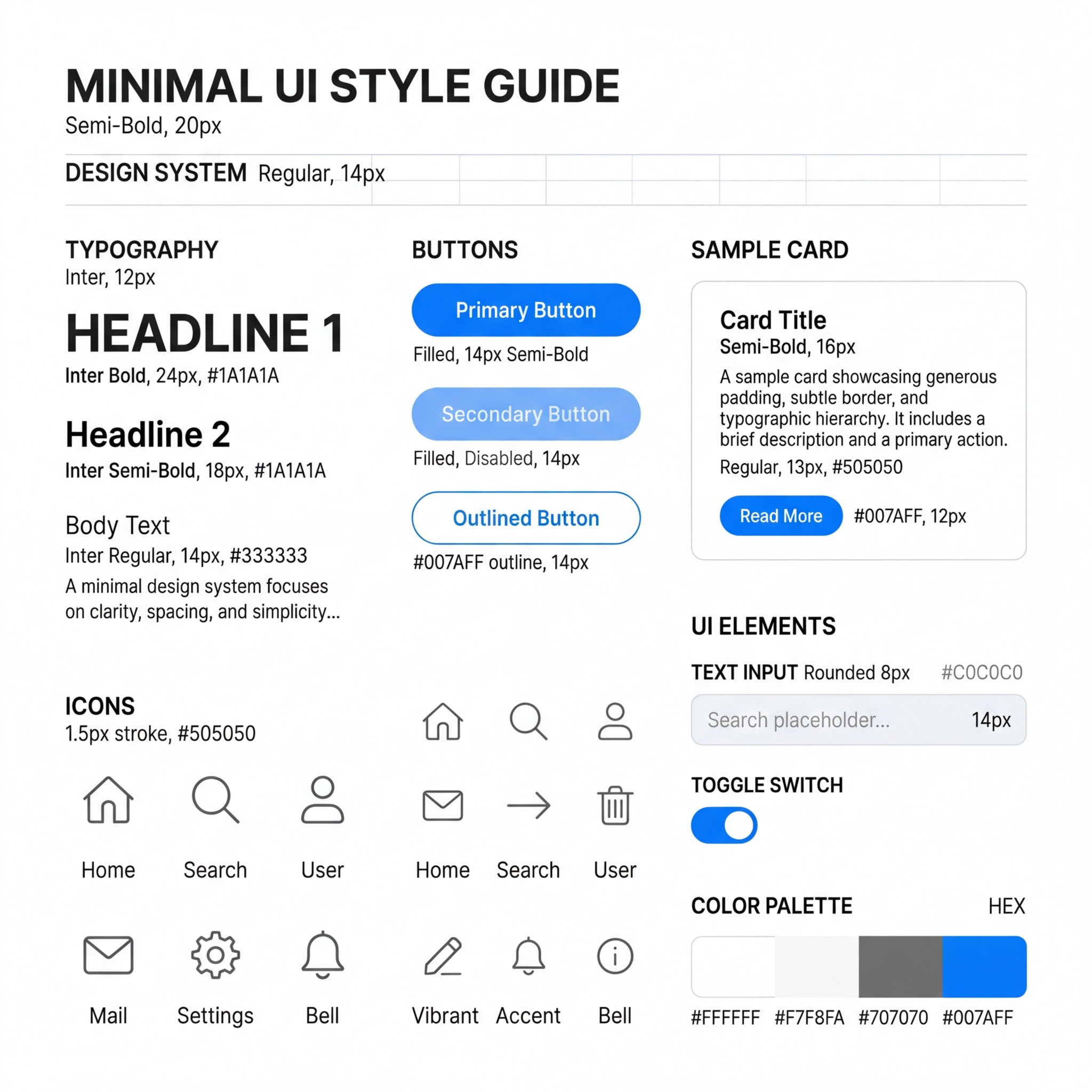 30 UI Design Style Guide Prompts: Example 1