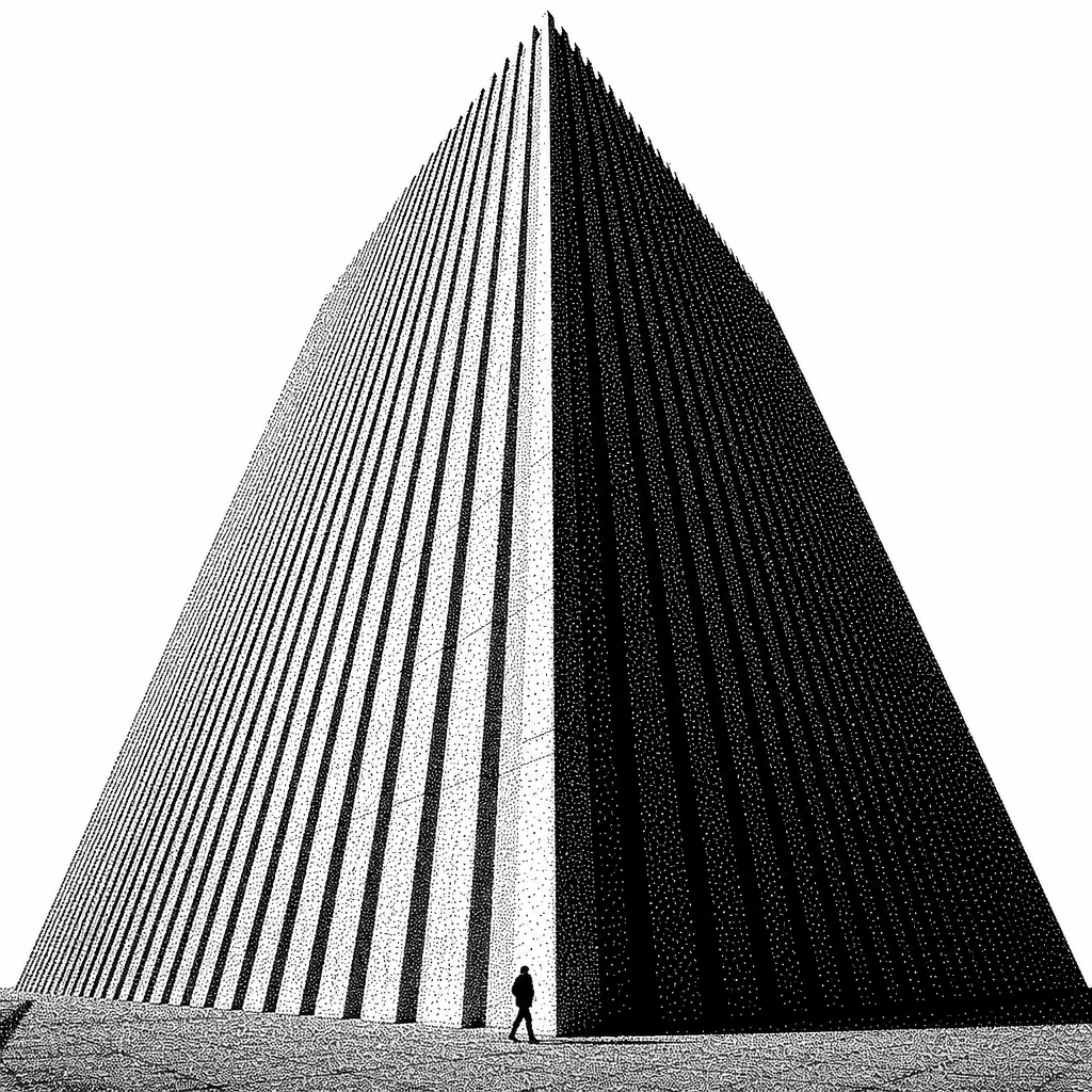 Noir Dither Monumentalism Prompts: Example 1